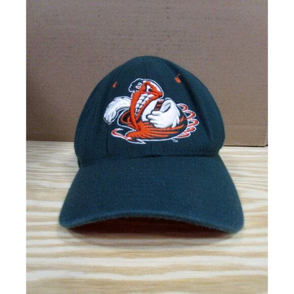 Miami Hurricanes Hat Cap Fitted NCAA University Zephyr Medium Large - Picture 1 of 9